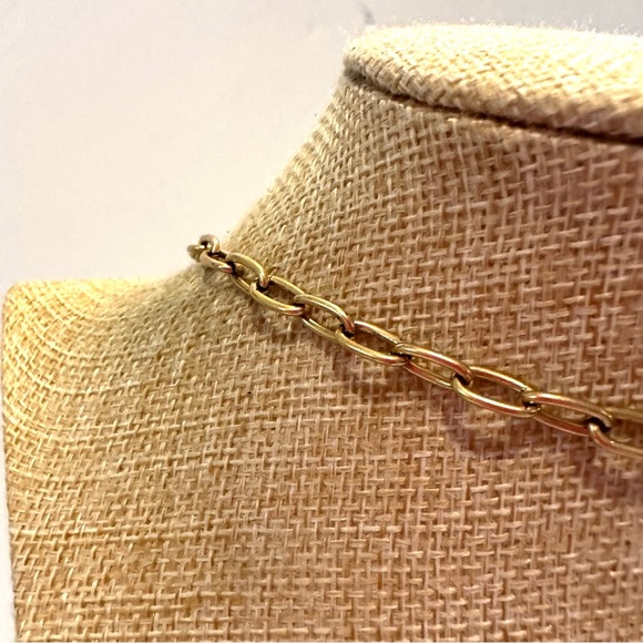 Lucky Brand Statement Bib Necklace antiqued gold tone w/ ivory / cream cabochons - Picture 11 of 13